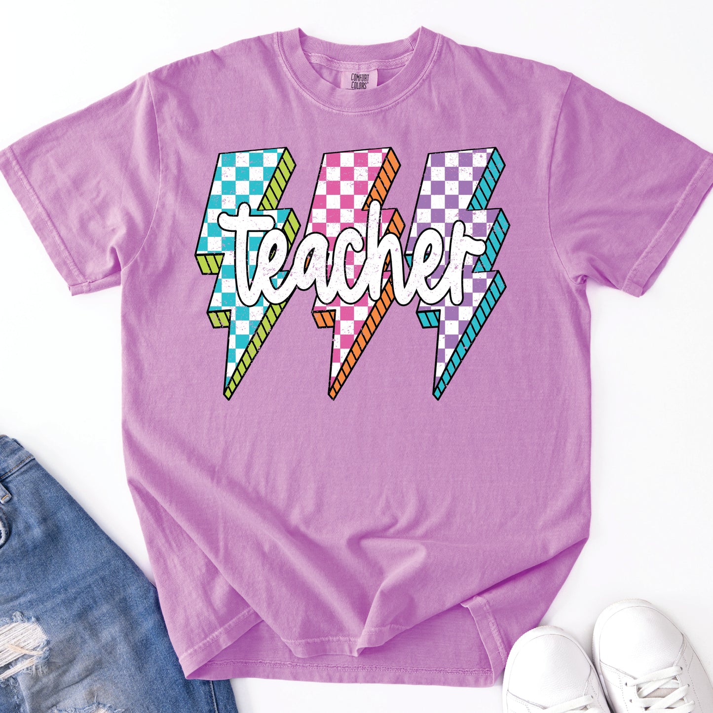 BTS - Neon Lightning Bolt - NEON VIOLET (T)