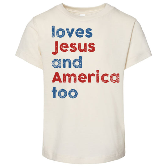 🇺🇸 Loves Jesus and America Too *Toddler/Youth