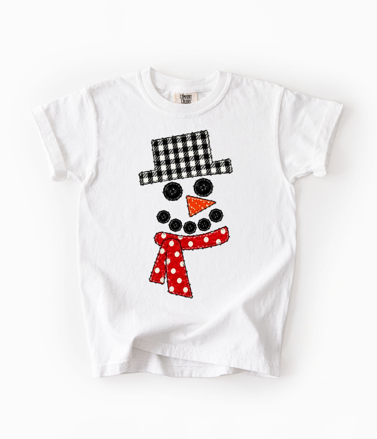 Patchwork Snowman Face