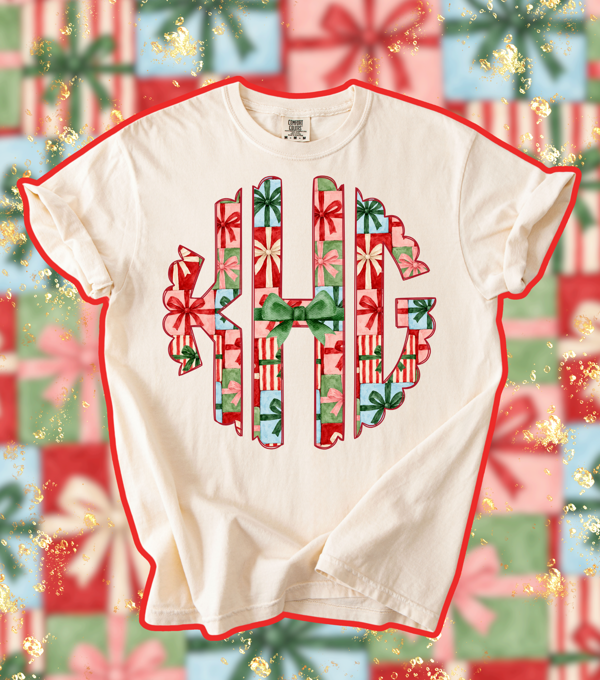 CHRISTMAS PRESENTS MONOGRAM - 1031