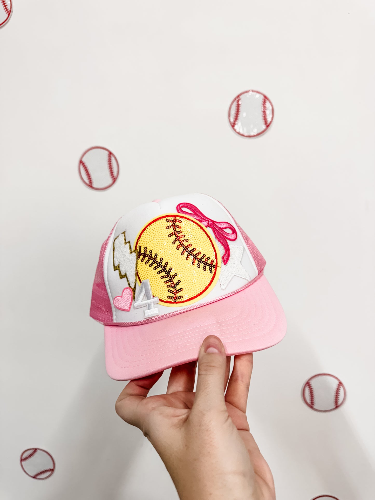 🧢 Softball Patch Hat *Customize