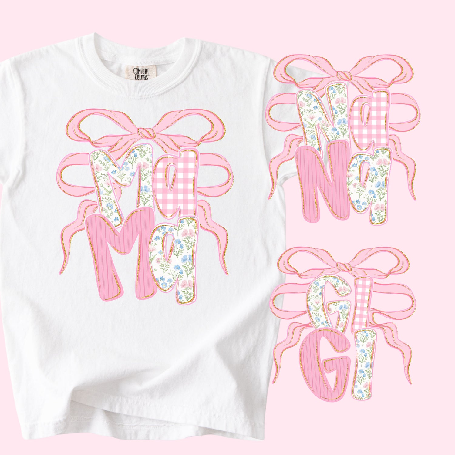 Pink Preppy Coquette Stacked