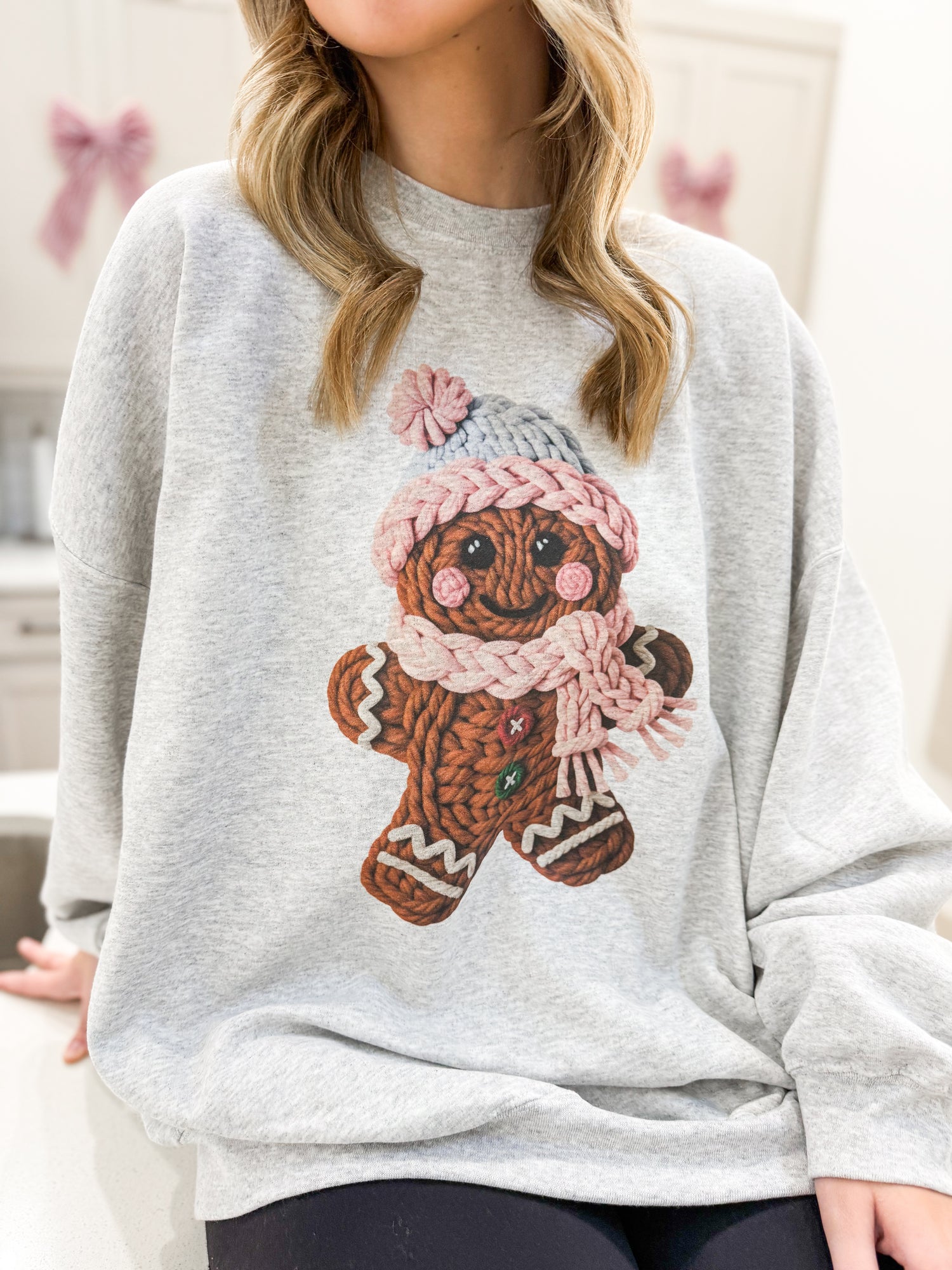 Gingerbread Girly Yarn Sweatshirt (P)