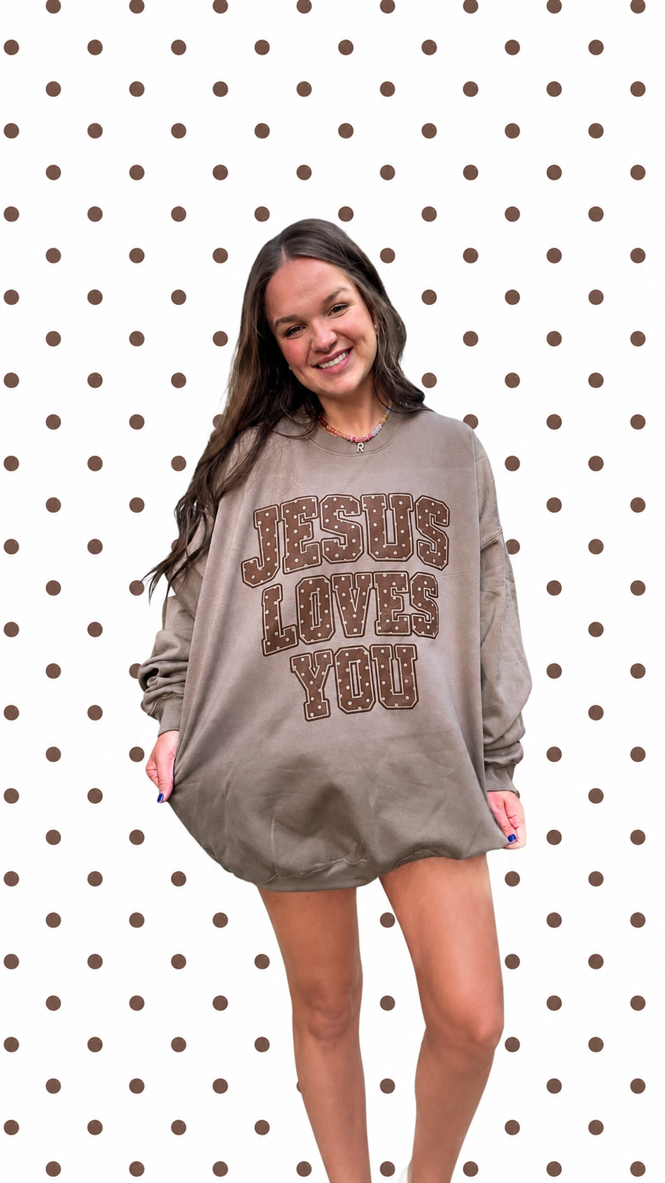 Polkadot Jesus Loves you