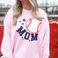 🧢 Baseball MOM with stars Sweatshirt *Customize