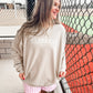 🧢 Baseball with Bows on Sleeve Sweatshirt *Customize