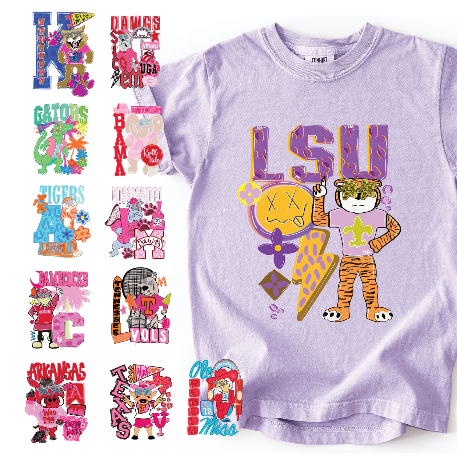 90's Vibe Football Mascots (T)