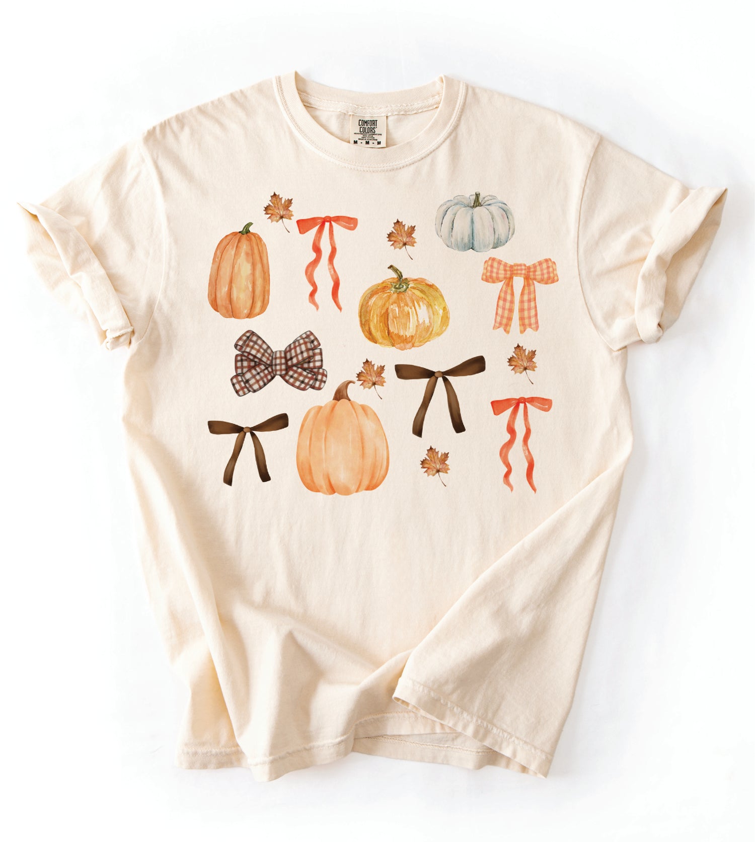 Fall Coquette Bows and Pumpkins - COMFORT COLOR (814K)