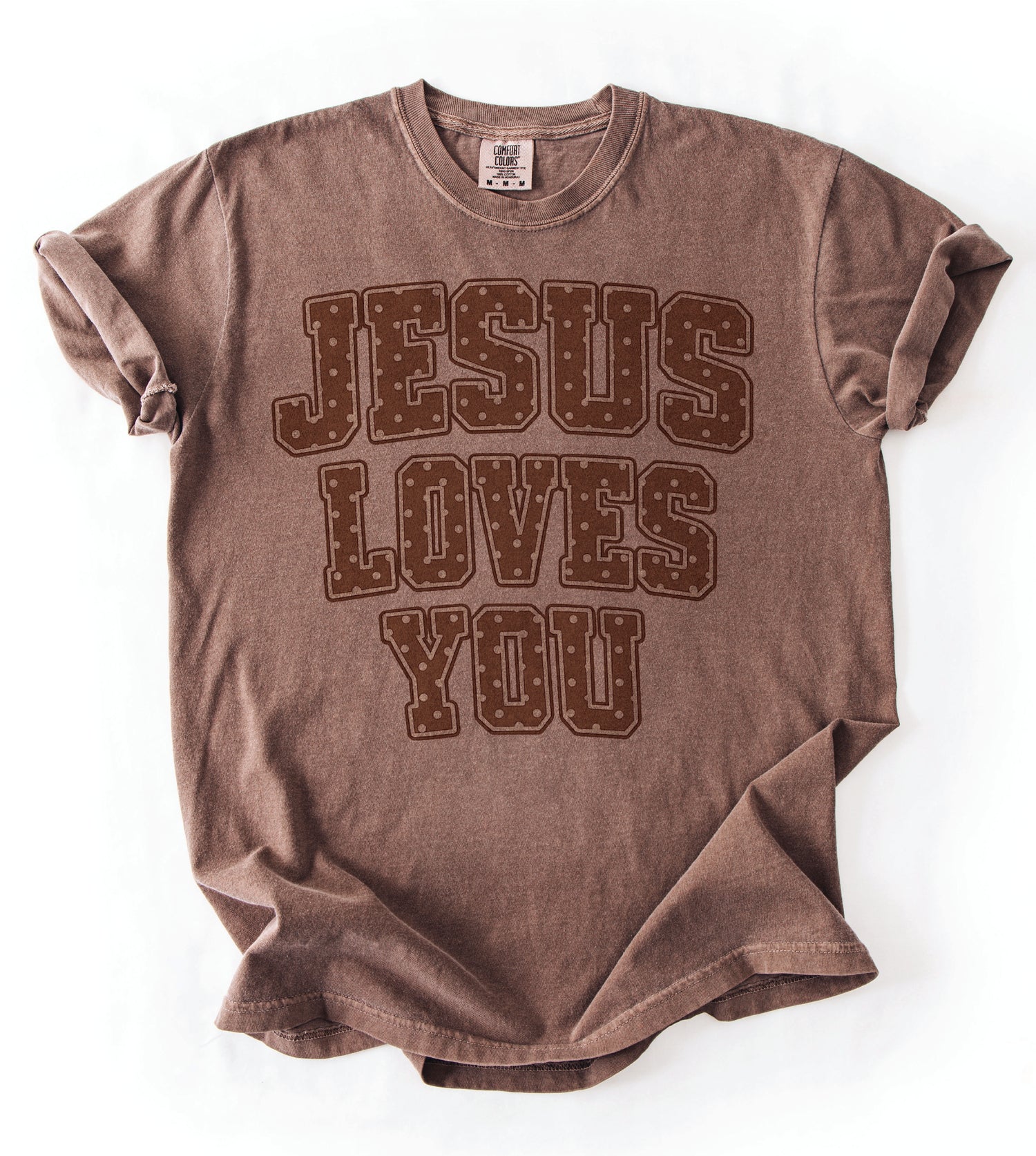 Polka-Dot Jesus Loves You - COMFORT COLOR (814M)
