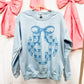 Blue Coquette Monogram Crewneck (P)