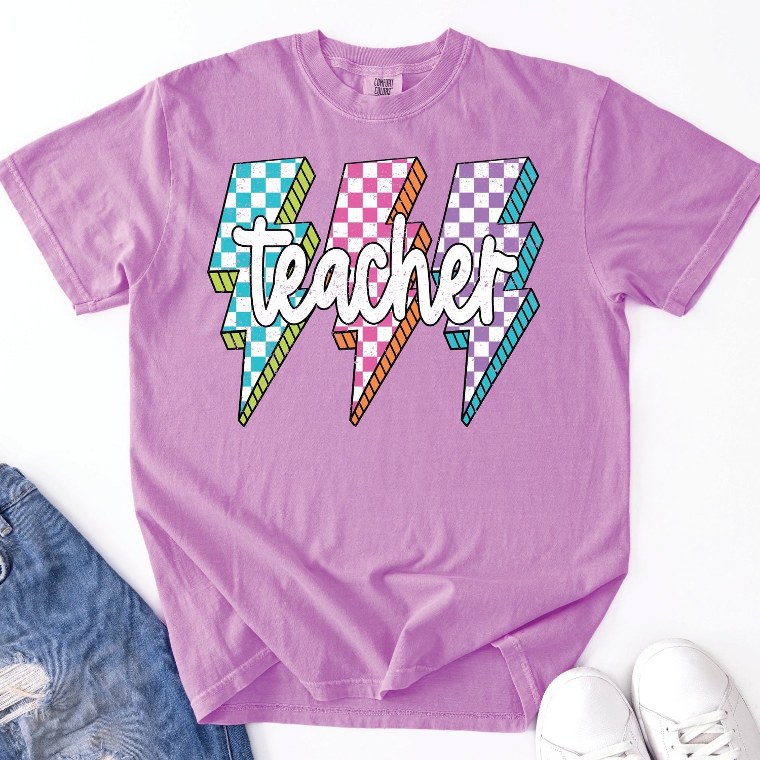 BTS - Neon Lightning Bolt - NEON VIOLET (T)