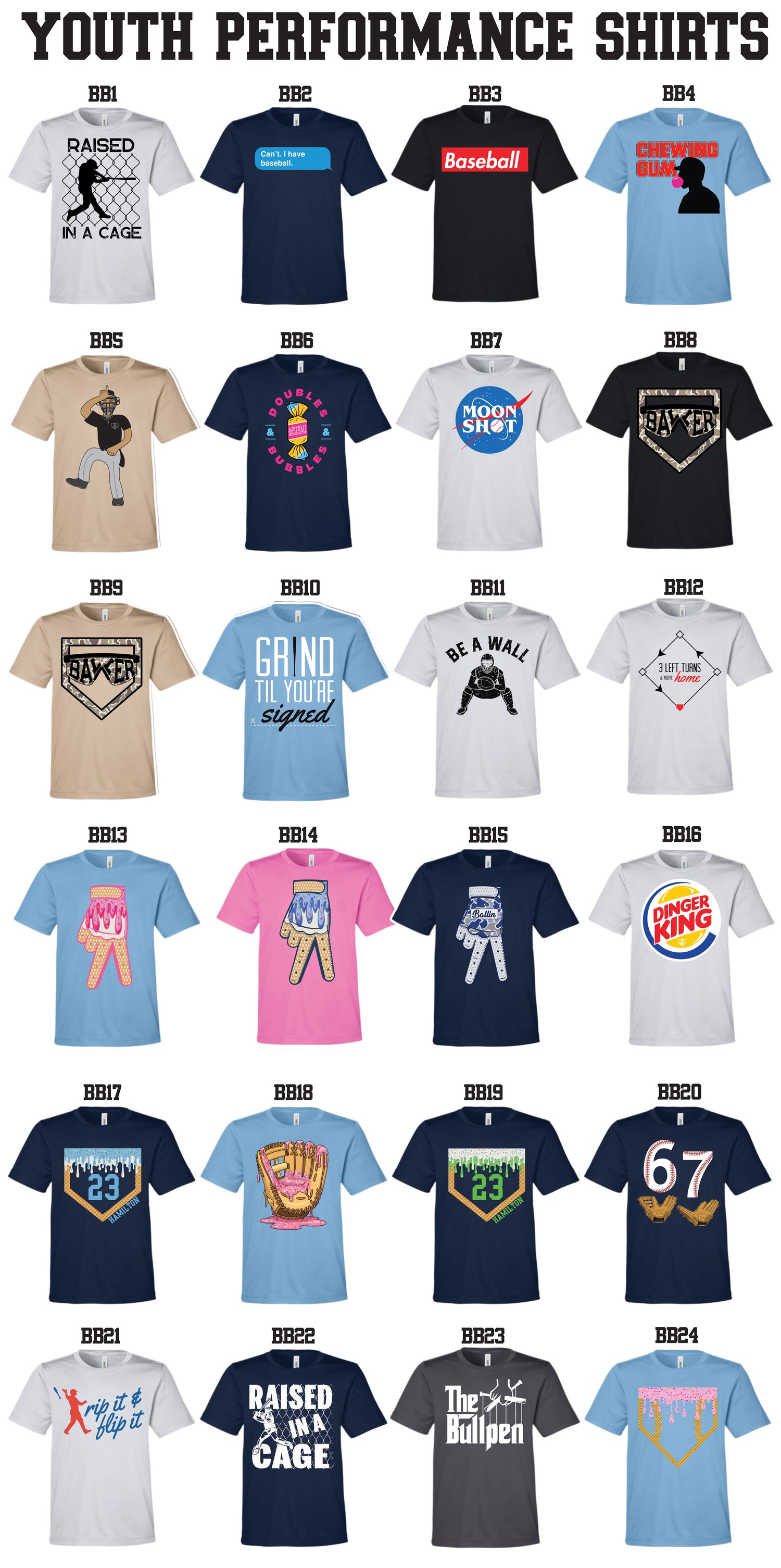 Dri-Fit Baseball Shirts