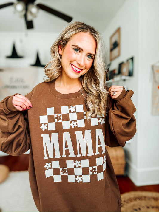 Dark Brown Mama Sweatshirt