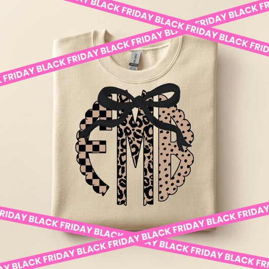 Neutral Coquette Monogram (P)