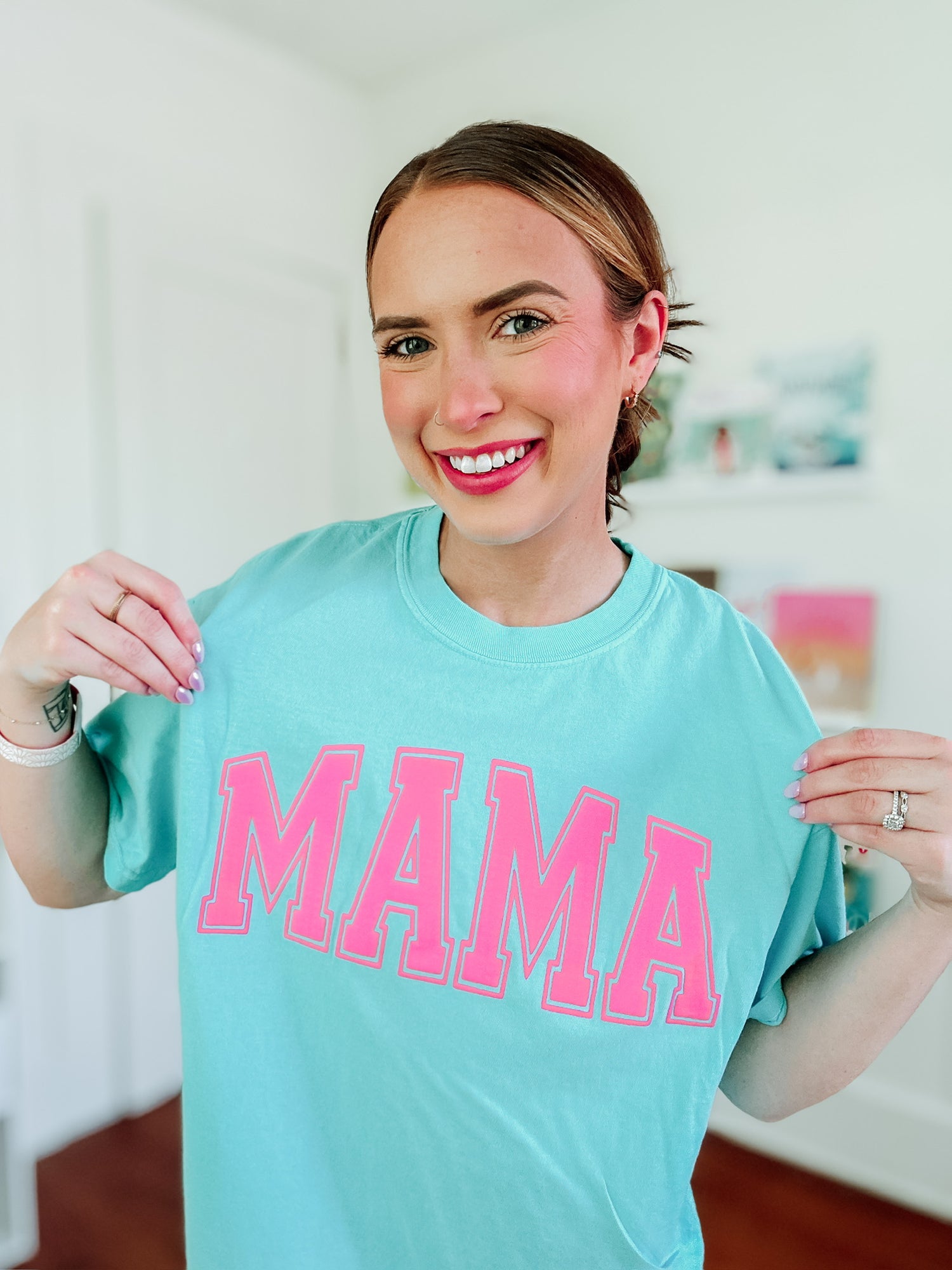 Neon Puff MAMA *Blue/Pink