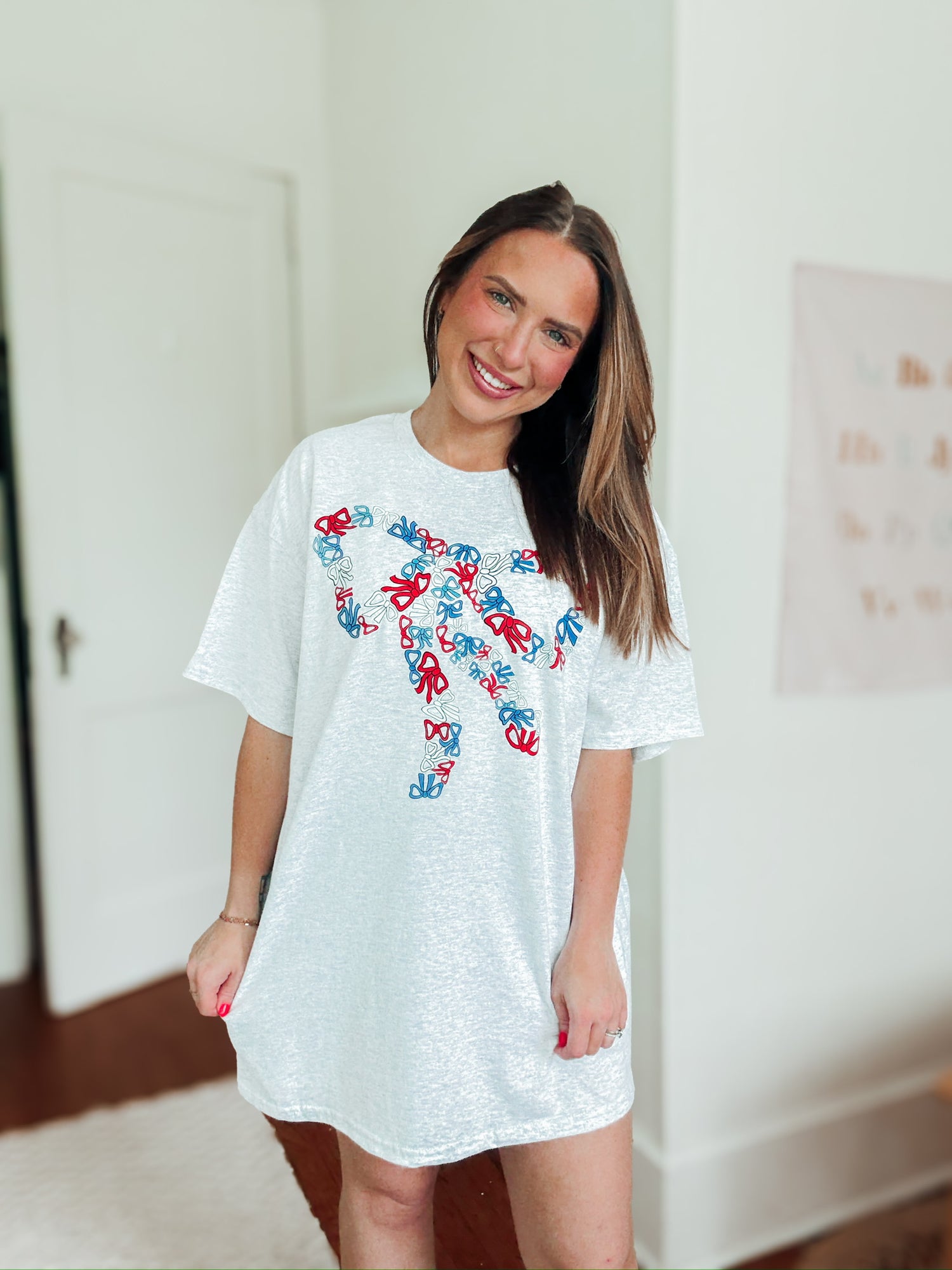 Patriotic Oversized Bow (P)