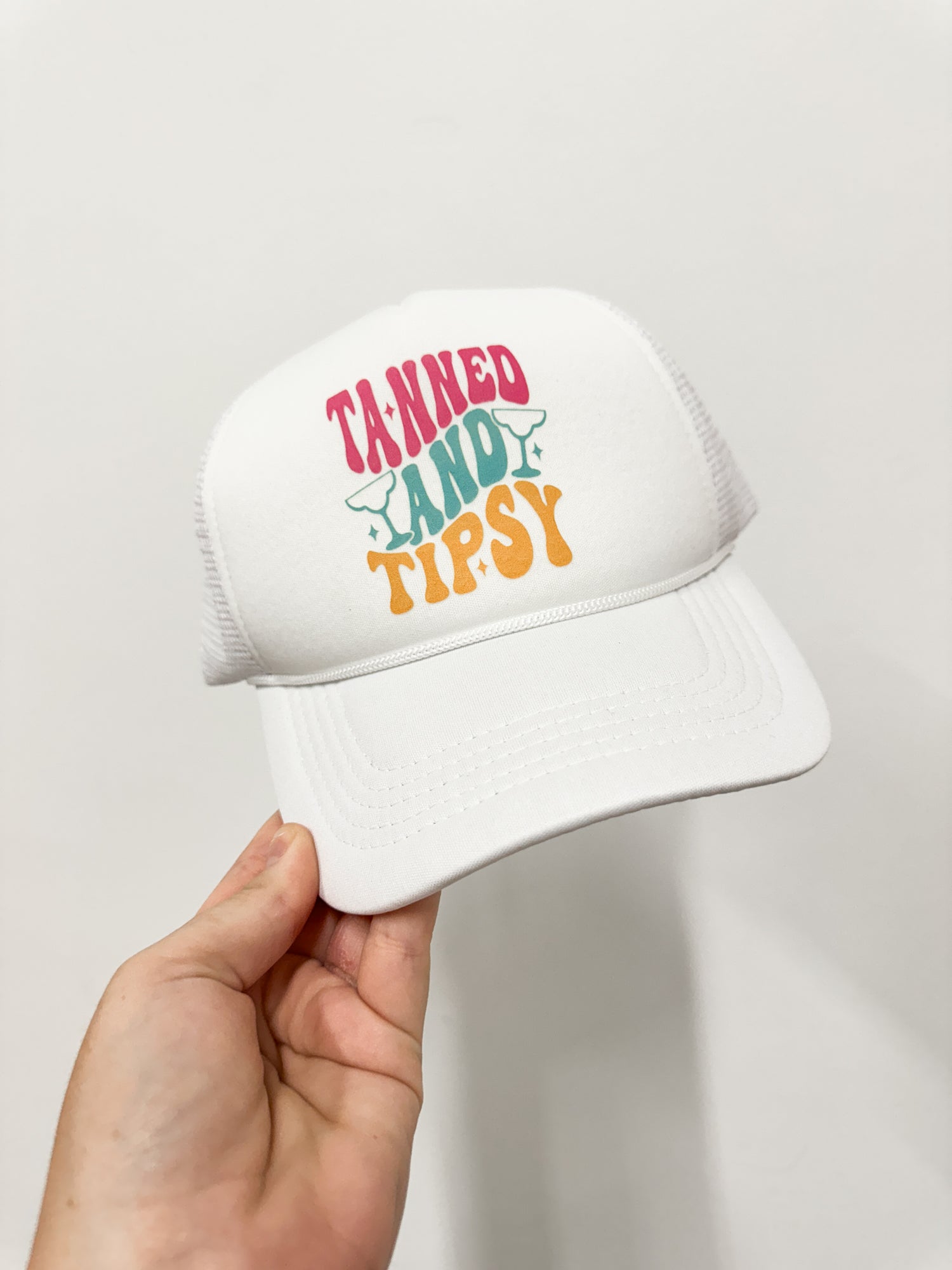 ADULT Trucker Tanned and Tipsy