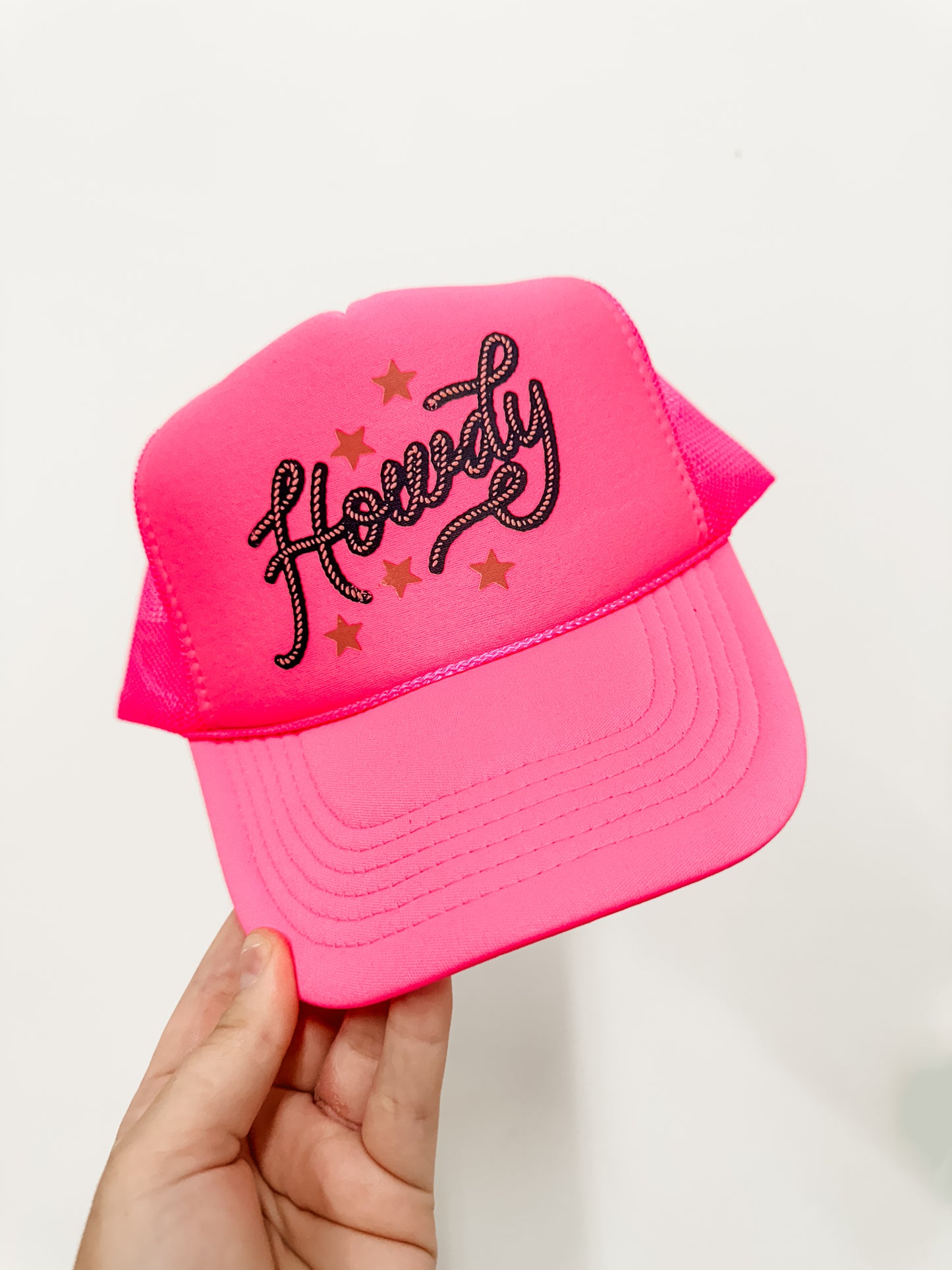 ADULT Trucker Howdy *Neon Pink