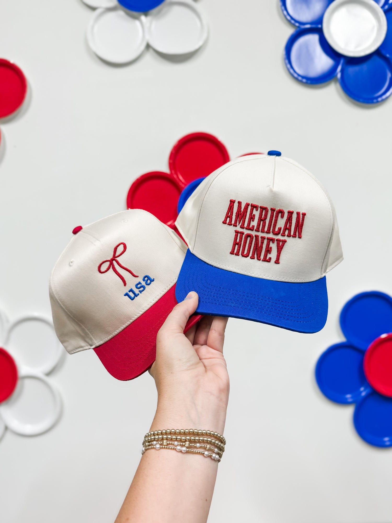 Embroidered Patriotic Hats!!