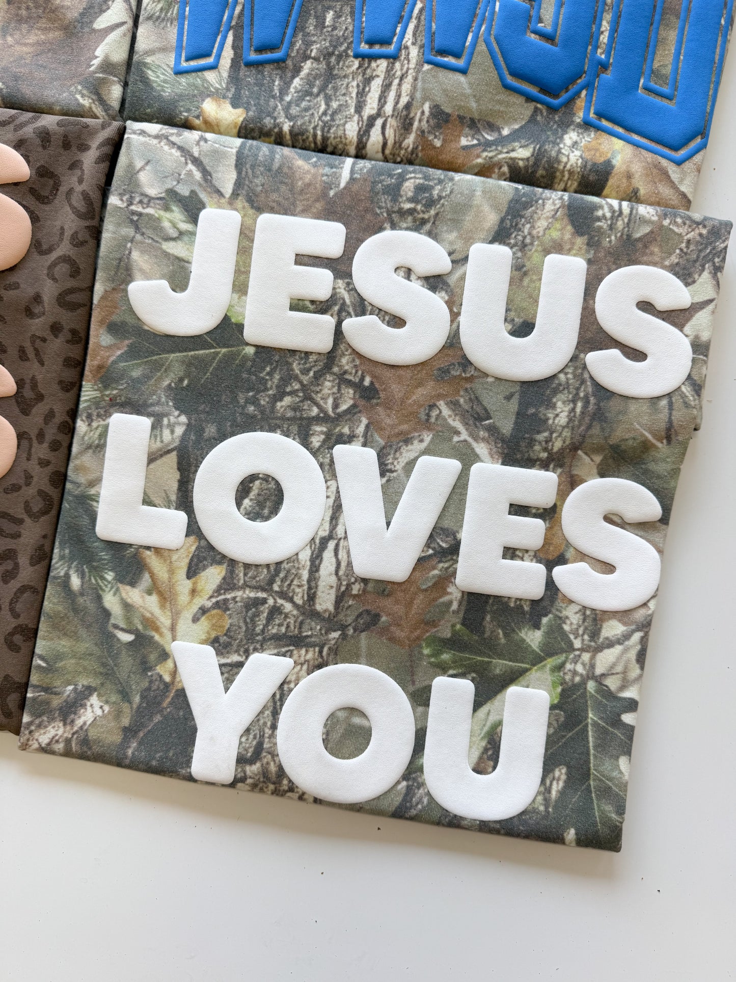 Camo Jesus Loves You Puff