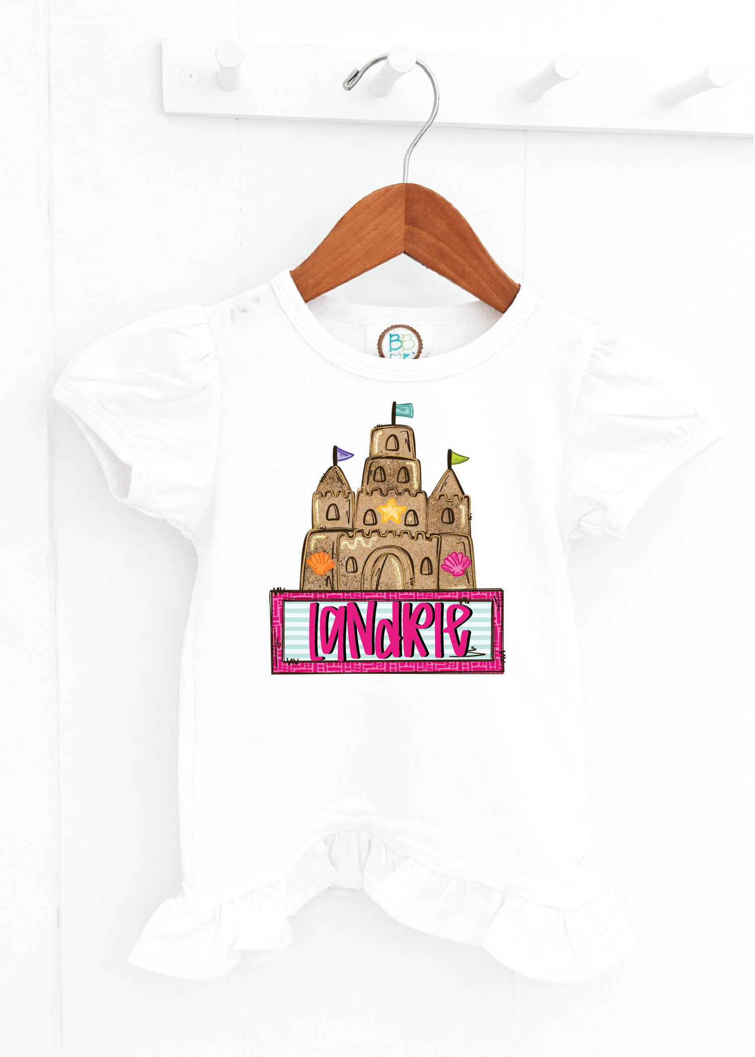 Girls Sandcastle with Nameplate (PR10)