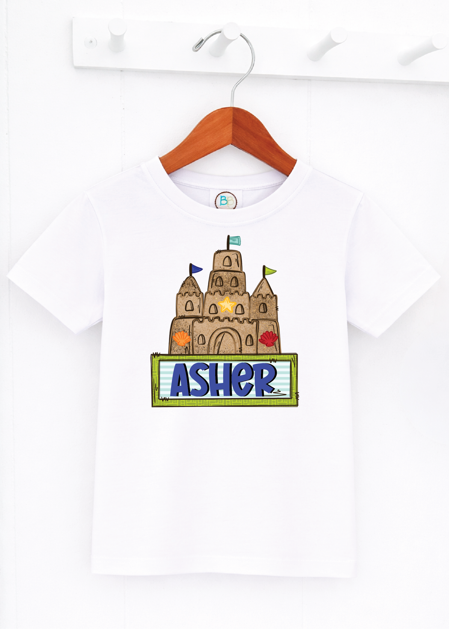 Boys Sandcastle with Nameplate (PR9)