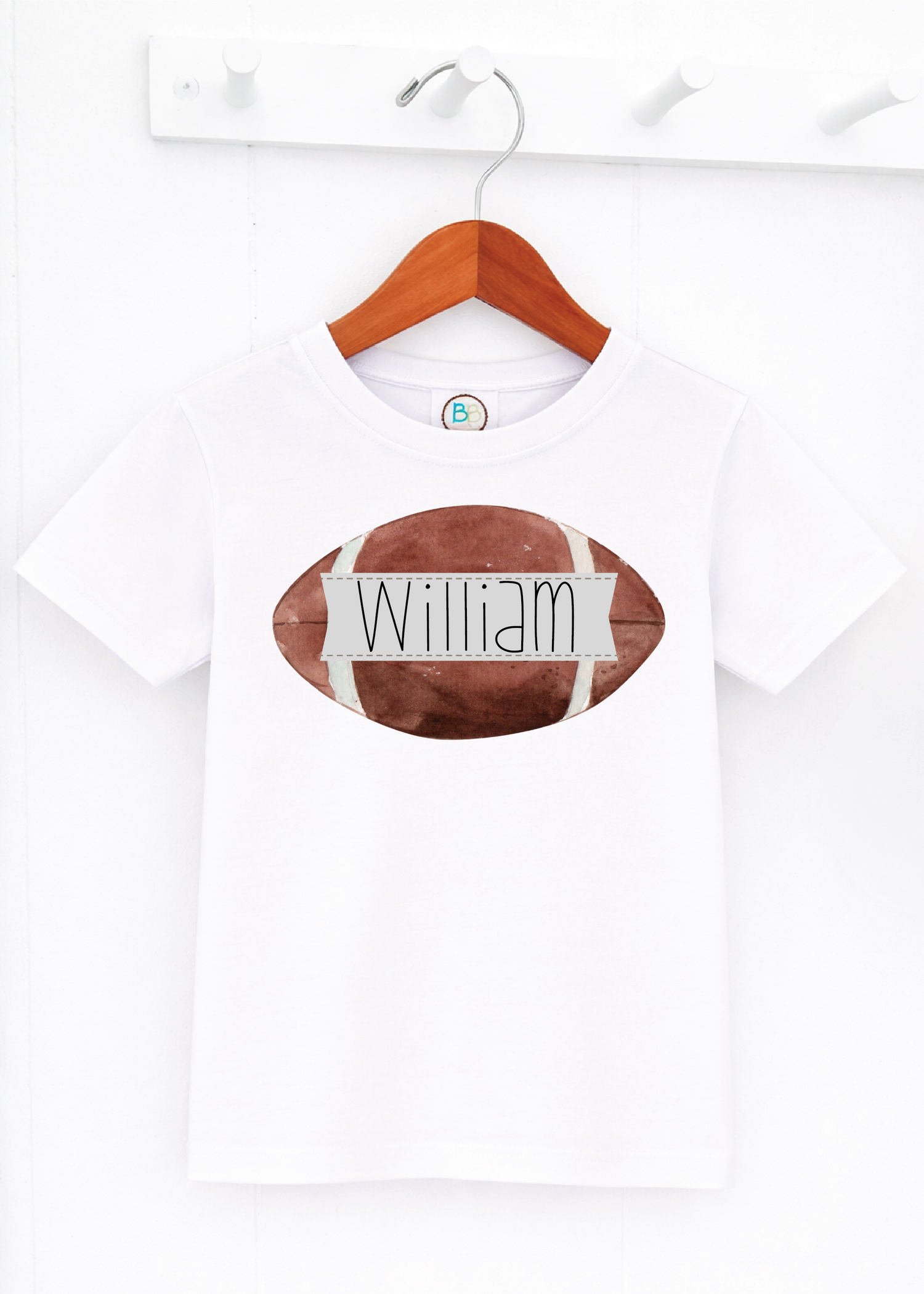 Boys Watercolor Football (PR45)