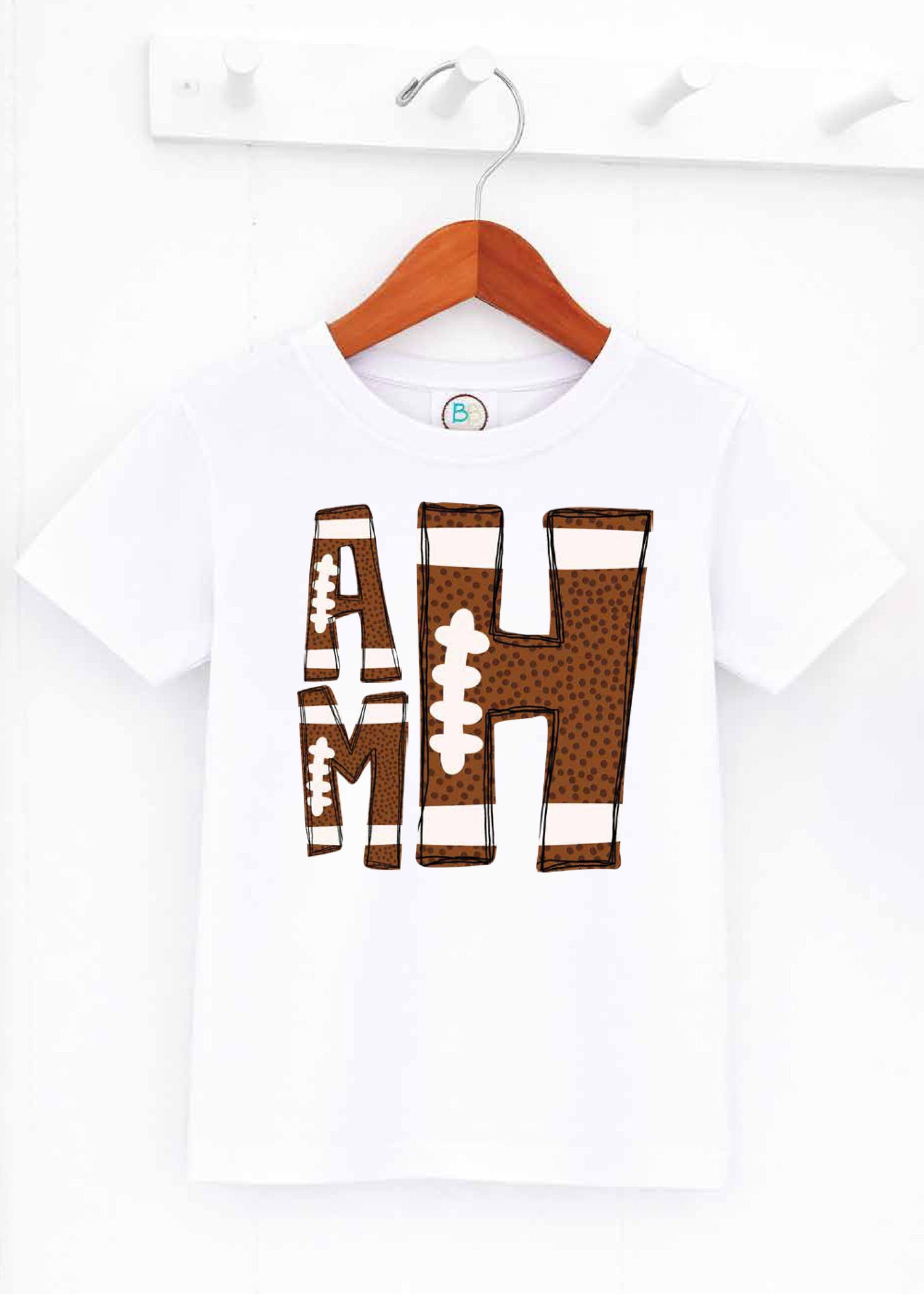 Boys Football Monogram (PR54)