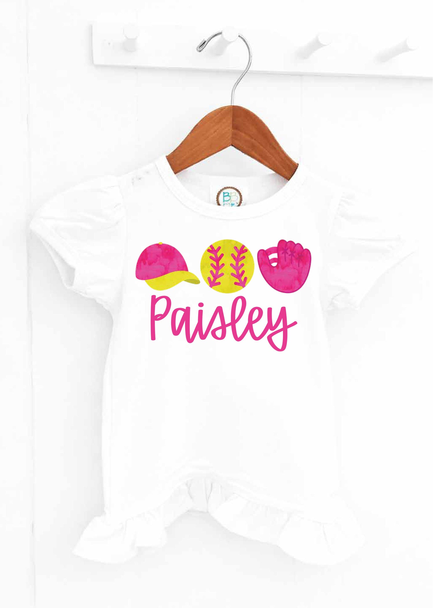 Girls Pink and Yellow Softball Trio (PR24)