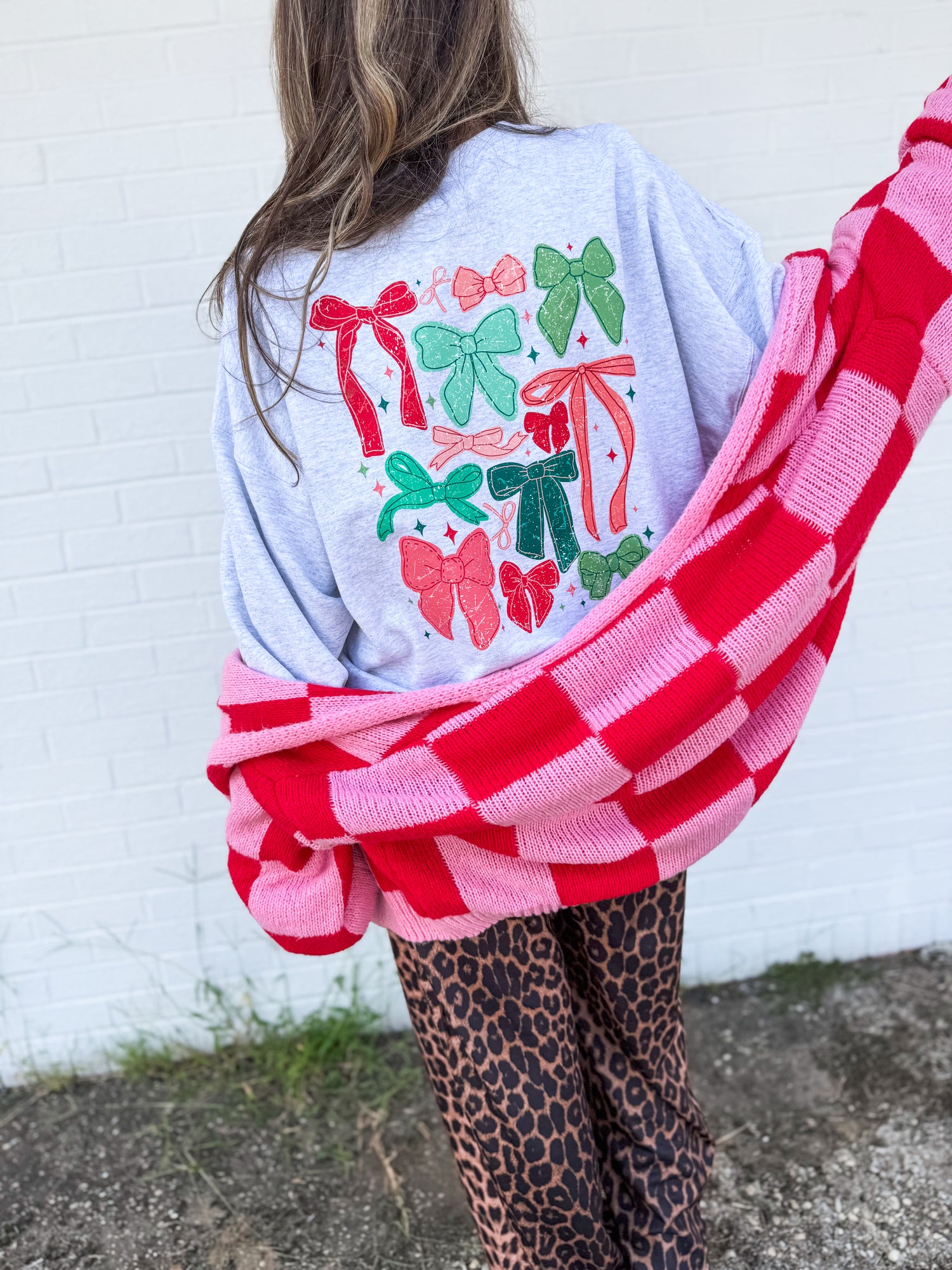 Christmas Bows Front and Back