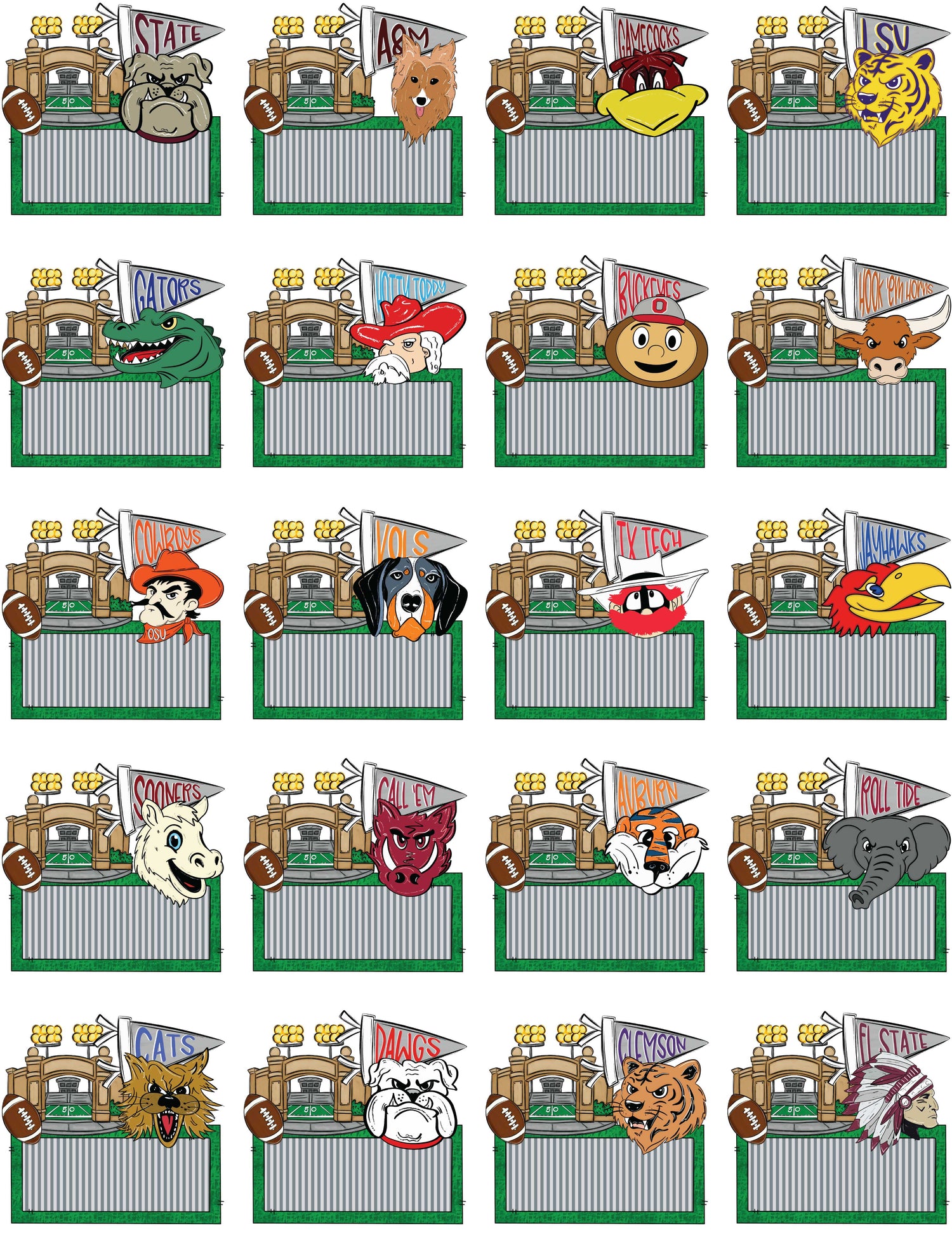 Custom Mascot Nameplate! JLY55