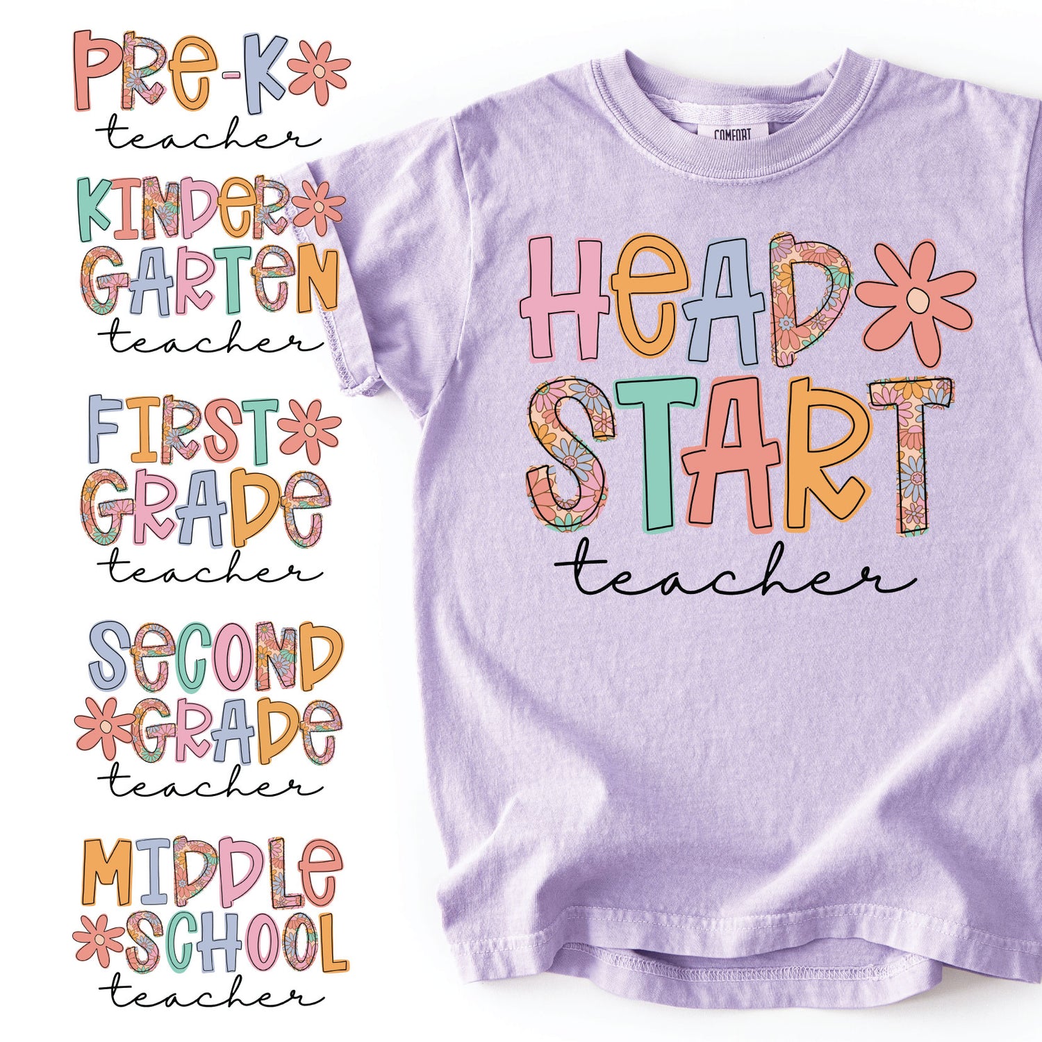 BTS - Paisley Daisy School Grades - Orchid (T)
