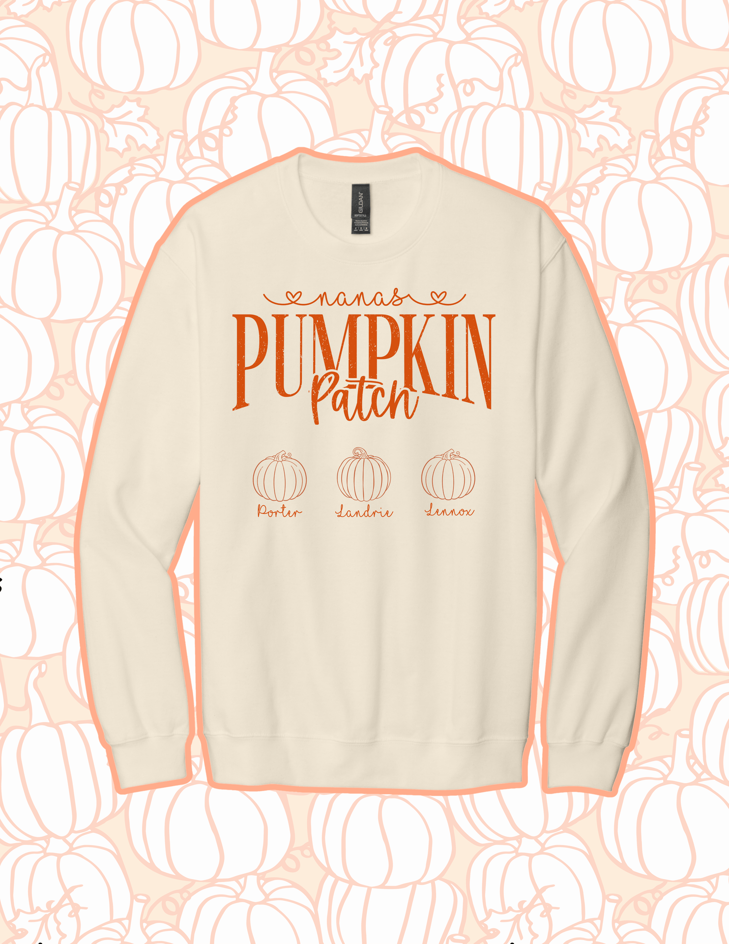 Custom Pumpkin Patch Sweatshirt or T-Shirt