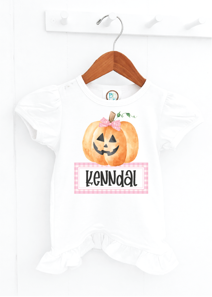 Name Plate Halloween Bucket Girl (850)
