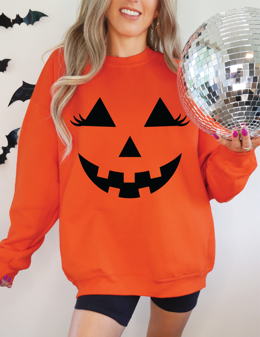 Jack O Lantern Face Crewneck