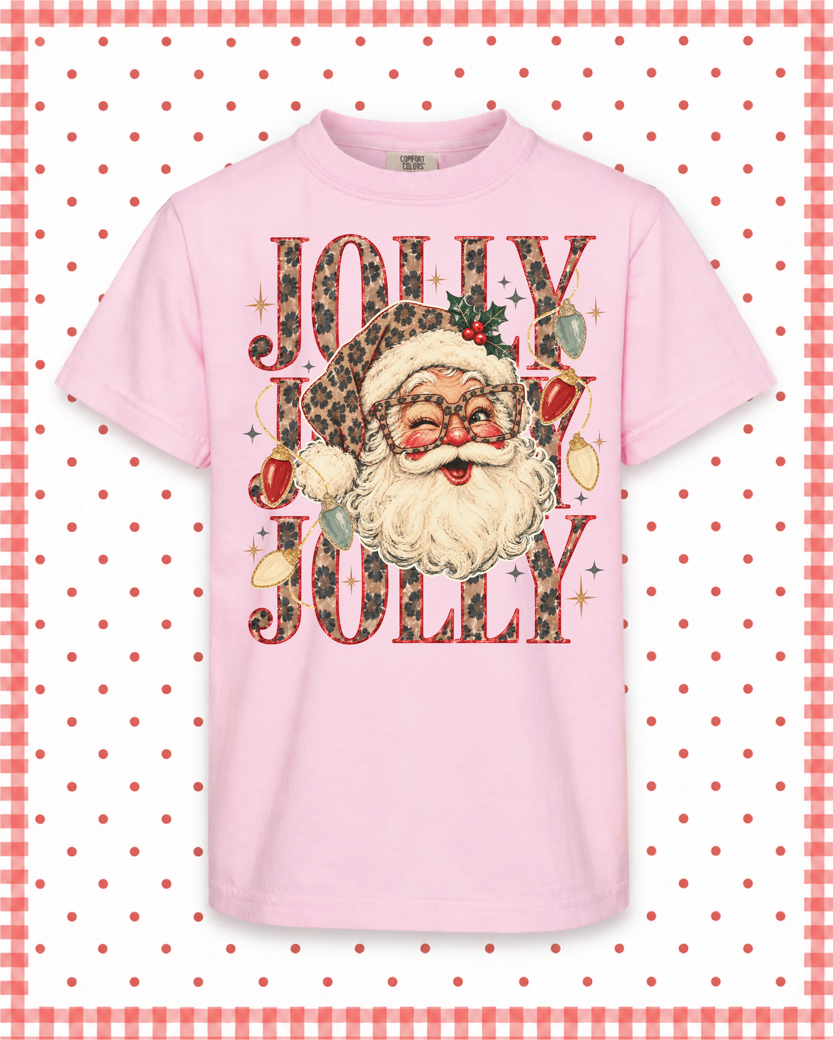 LEOPARD WINKING SANTA