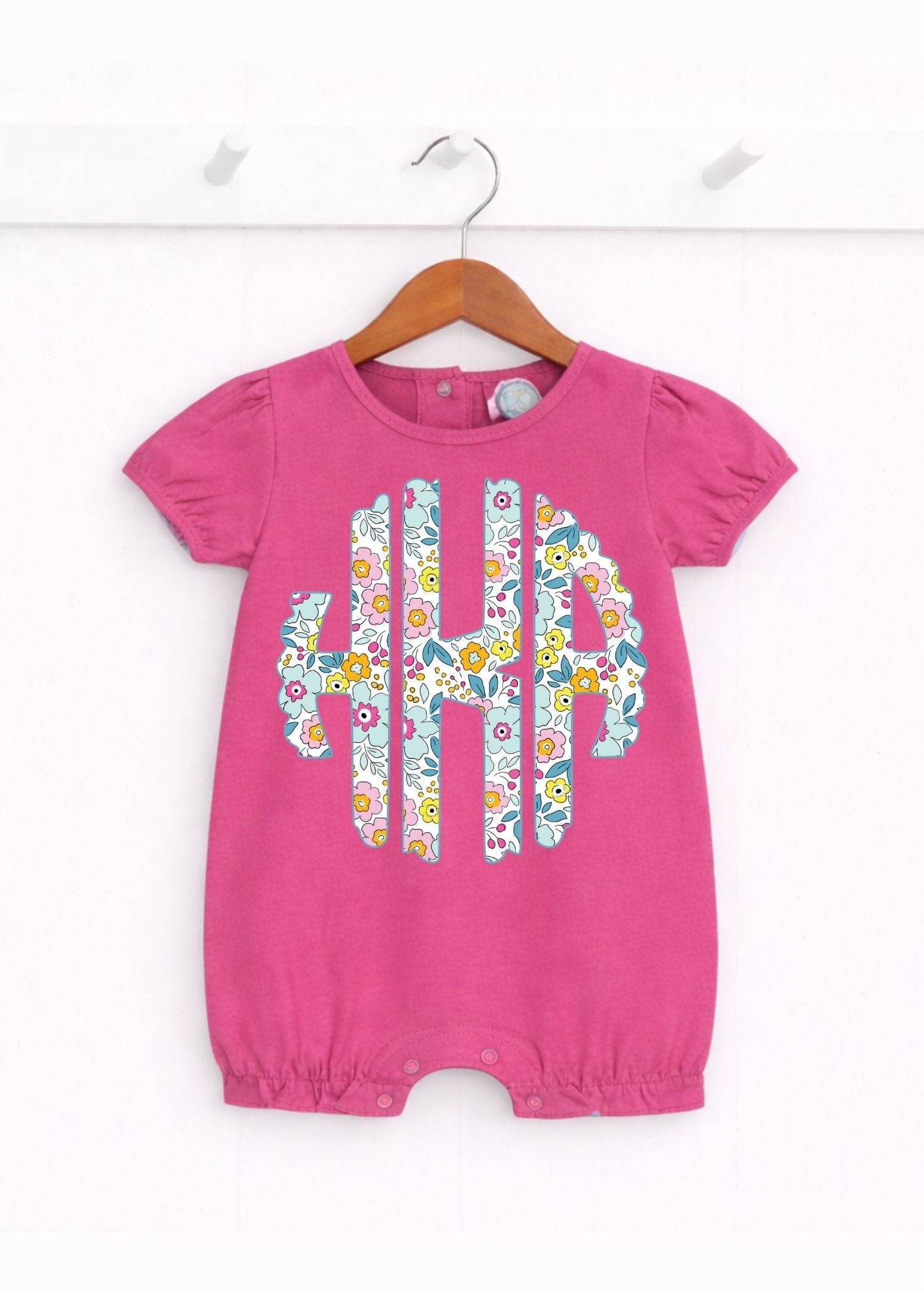 Girls Spring Monogram on Crunchberry