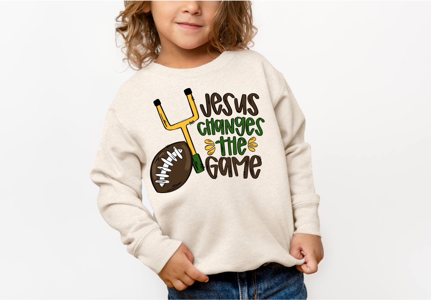 🏈 Toddler Boy Sweatshirt *Deer/Jesus