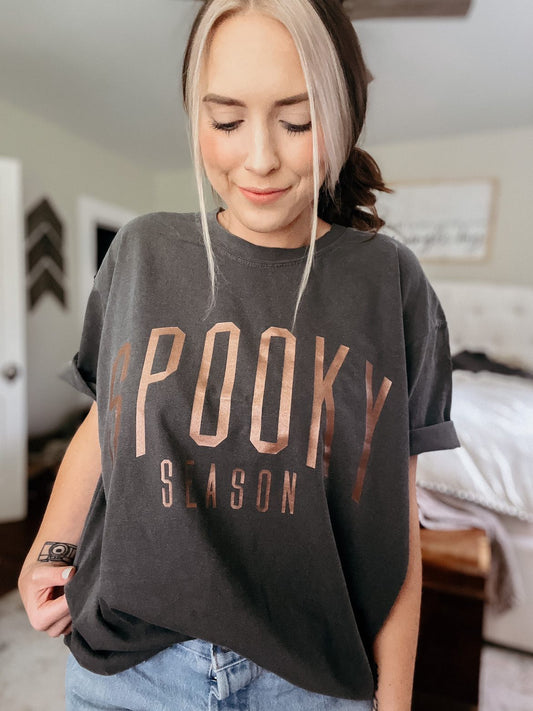 Spooky Season Tee - PEPPER
